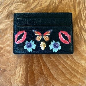 Alexander McQueen Obsession Print Card Wallet